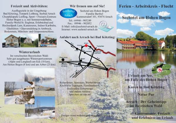 Flyer Erstellen Hotel Pension Bayern BayerischerWald Oberpfalz