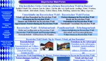 Ferienwohnungen Portal Bayern Bayerischer Wald