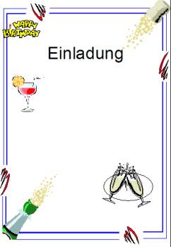 Text Einladungskarte Geburtstag / Kindergeburtstag Taufe, Hochzeit